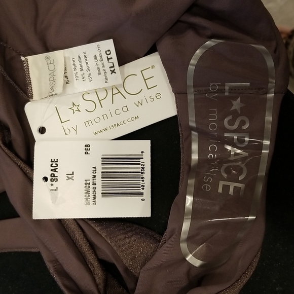 💕L*SPACE Shimmer Missy Bikini Top (Medium) + Shimmer Camacho Bikini Bottom (XL) - Picture 15 of 16